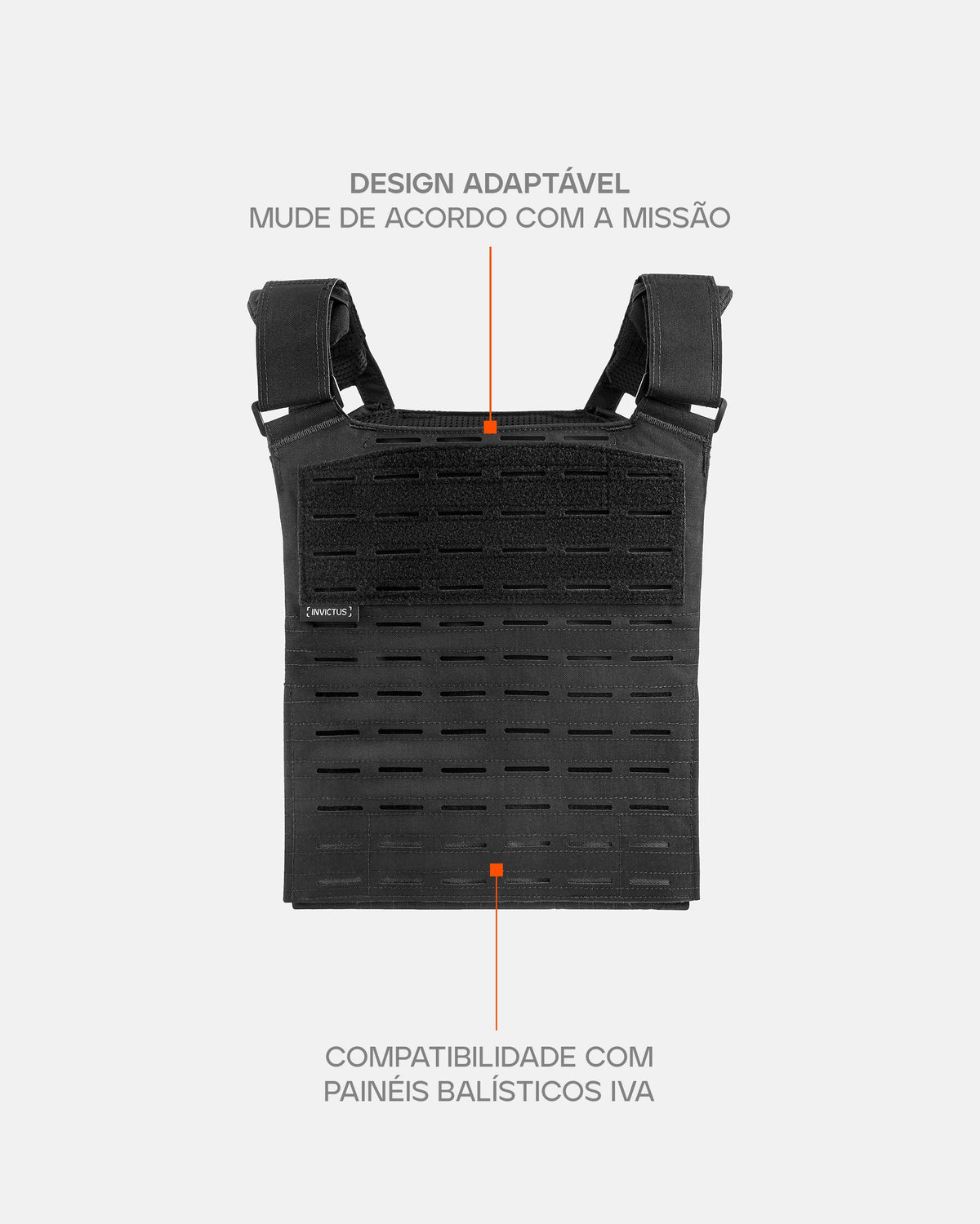 Plate Carrier Ares INVICTUS - Preto
